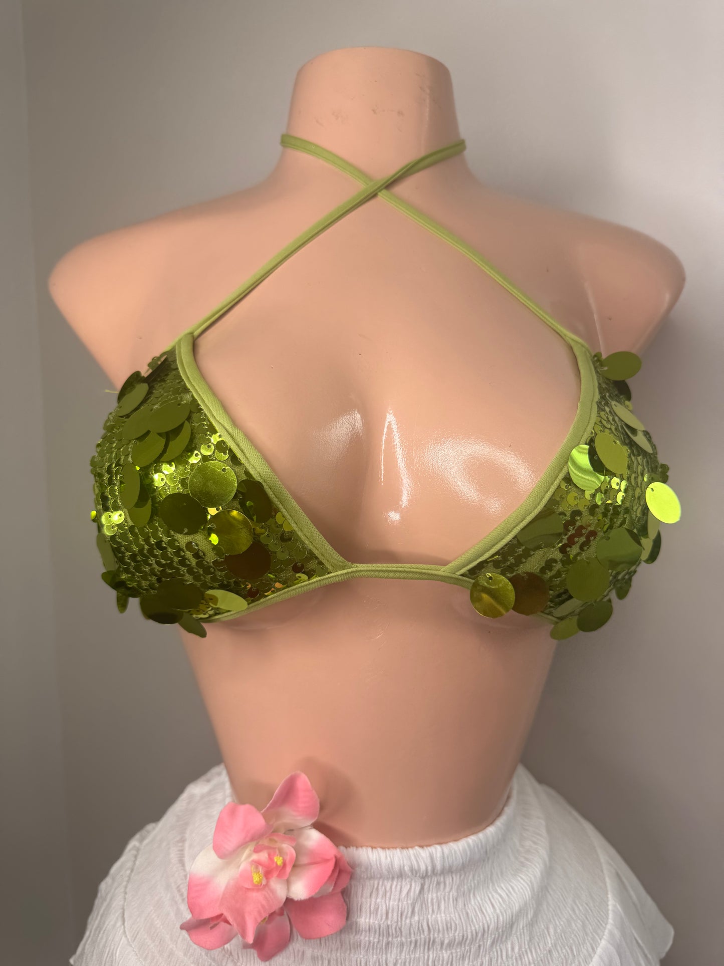 Top Green Sequins