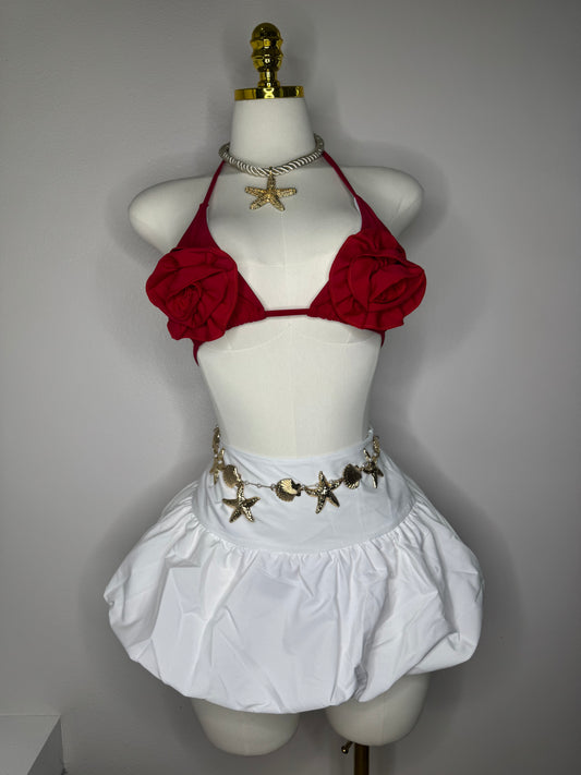 Bubble Skirt in white