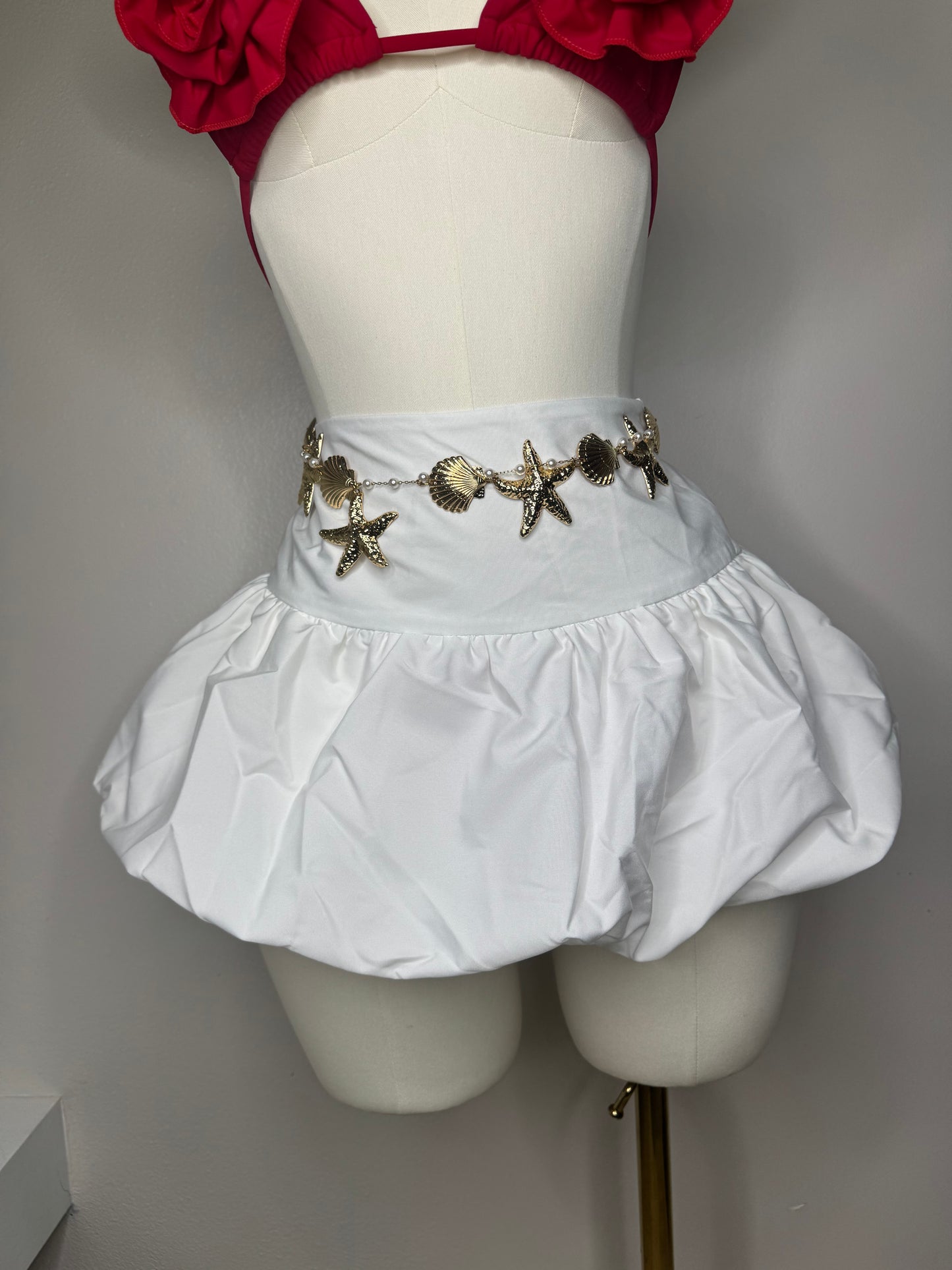 Bubble Skirt in white