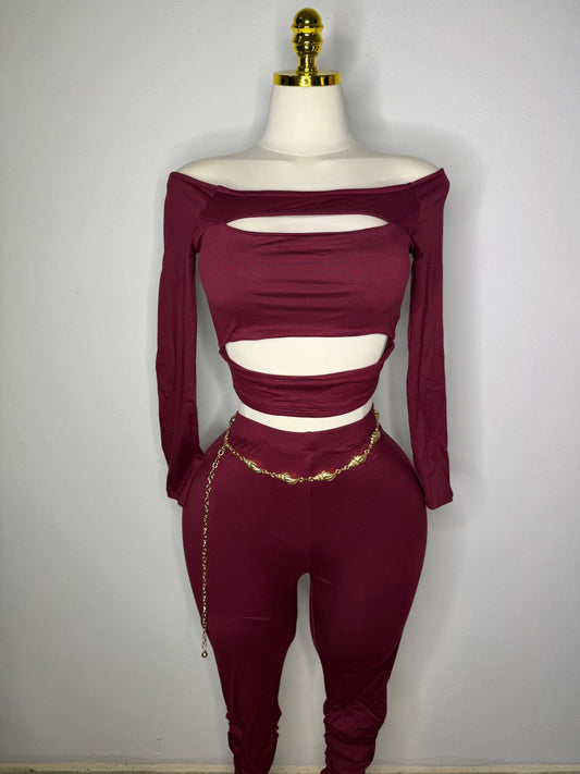 New Burgundy Set 2 pcs