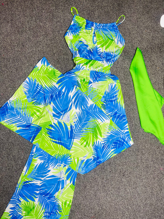 Tropical Palazzo Jumpsuit