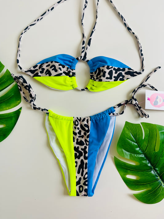 Neon And Print Bikini